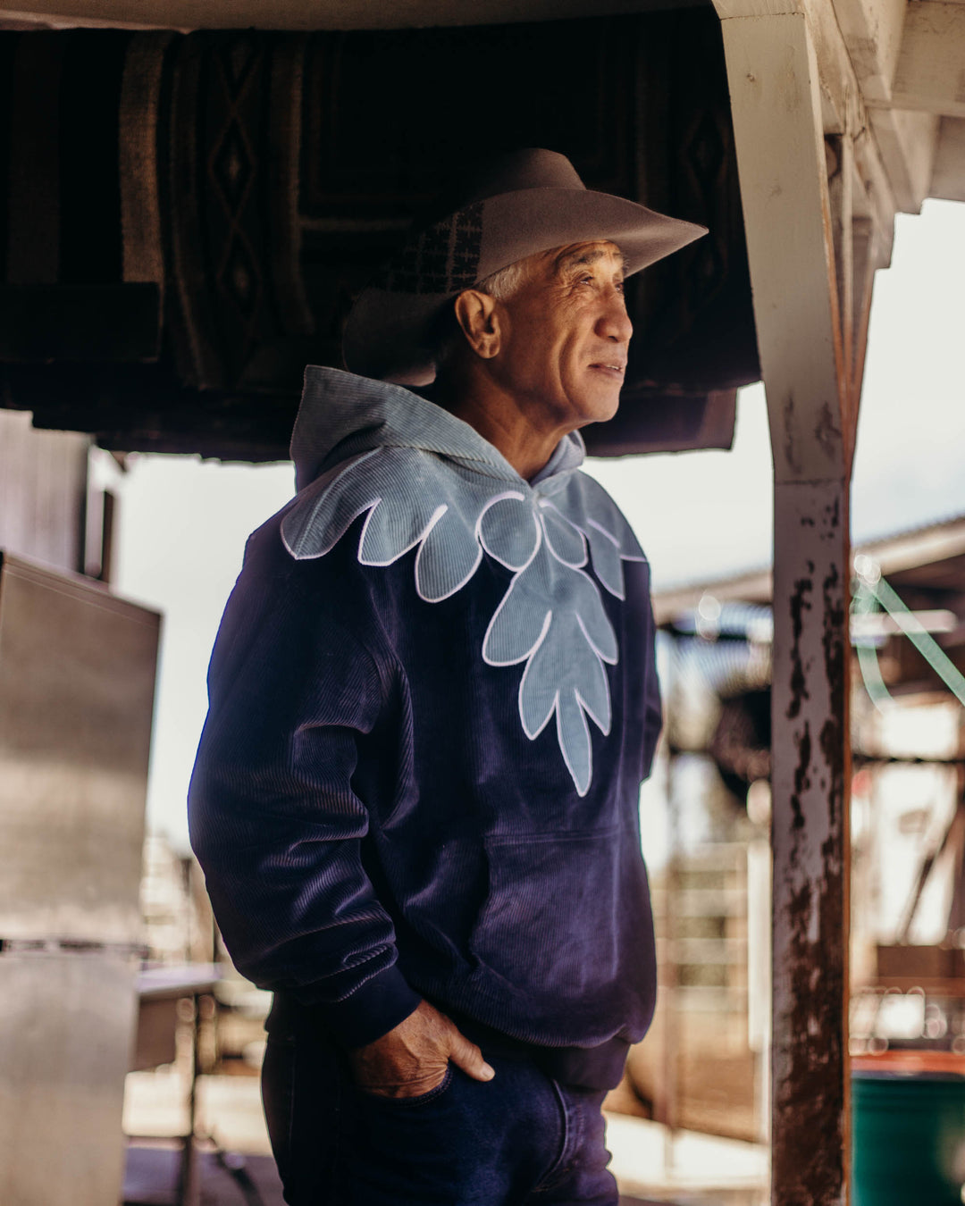 *PRE-ORDER* ʻUlu Quilted Yoke Two-Toned Oversized Hoodie