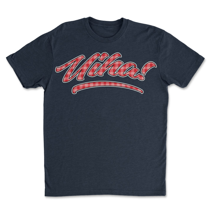 Uiha! Unisex Shirt in Red and Navy