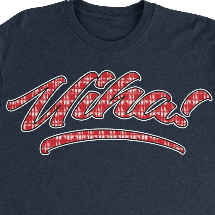 Uiha! Unisex Shirt in Red and Navy